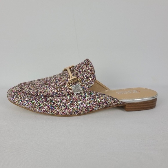 Glitter Open Back Mules - Picture 3 of 7